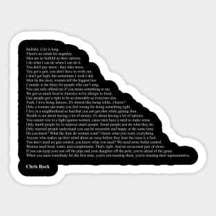 Chris Rock Quotes Sticker
